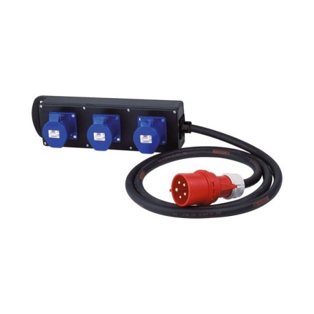 Sabot de distribution électrique 32 A tétrapolaire