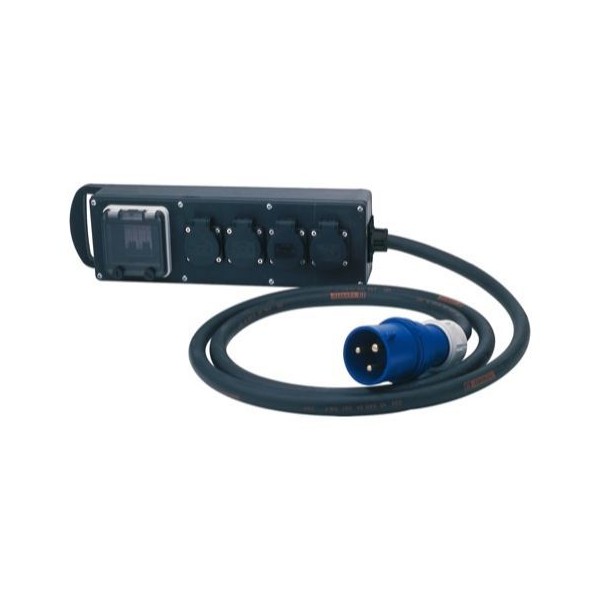 Sabot électrique 32 A monophasé vers 4 prises PC16
