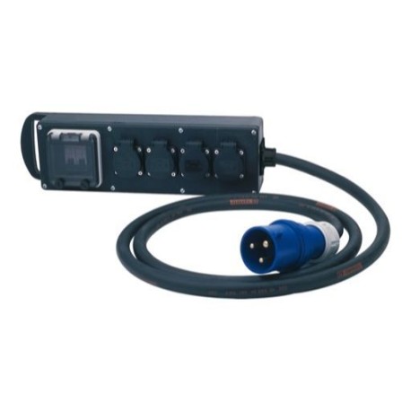 Sabot électrique 32 A monophasé vers 4 prises PC16