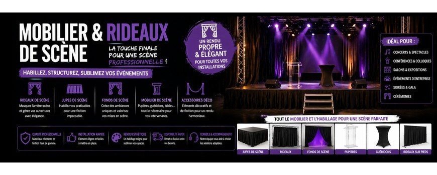 Location mobilier de scène – Paris | Symbiose