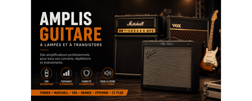 Location d'amplificateurs guitare professionnels | Fender, Epiphone | Symbiose Location