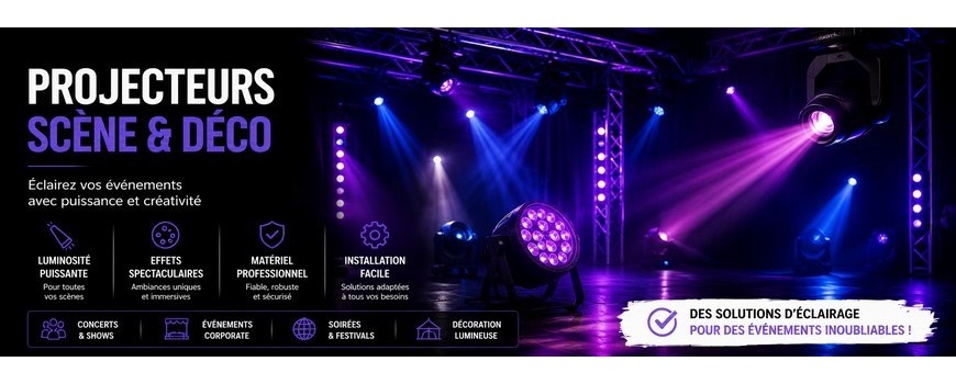 Location projecteurs scène et déco – Paris | Symbiose