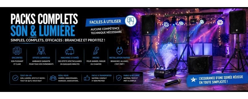 Pack son et lumière – location événement – Paris | Symbiose