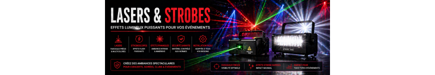 Location lasers et stroboscopes