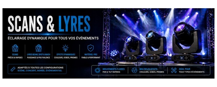 Location lyres éclairage – Paris | Symbiose