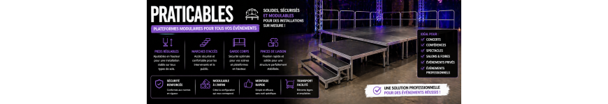 Location praticables scène