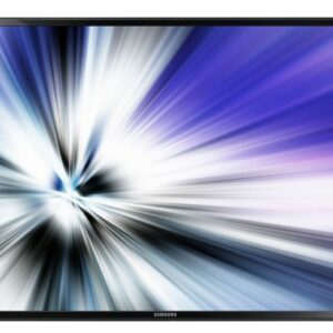 Écran Samsung aux couleurs éclatantes, illustrant une ambiance dynamique et moderne.