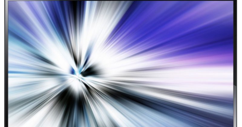 Écran Samsung aux couleurs éclatantes, illustrant une ambiance dynamique et moderne.