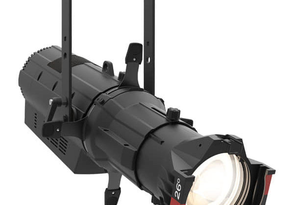 Projecteur Ovation E 260 VW, conçu pour l'éclairage professionnel, avec un faisceau ajustable et une construction robuste.