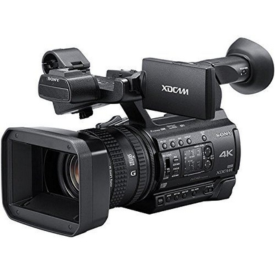 Caméra professionnelle Sony PXW-Z150, parfaite pour la location, offrant une qualité d'image 4K.